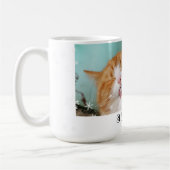 Cat Pet Snowflakes Holiday Foto Kaffeetasse (Links)
