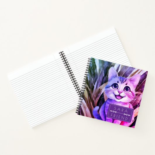 Cat Pets Animal Spiral Notebook Notizblock (Innenseite)