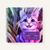 Cat Pets Animal Spiral Notebook Notizblock (Vorderseite)
