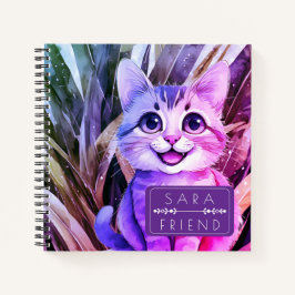 Cat Pets Animal Spiral Notebook Notizblock