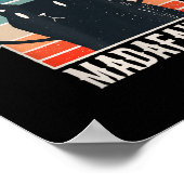 Cat Pew Madafakas Retro Vintages Geschenk Poster (Ecke)
