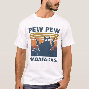 Cat Pew Madafakas Vintag T-Shirt