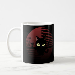 Cat Pew Pew Madafaca Vintag Crazy Cat Funny Graph Kaffeetasse