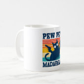 Cat Pew Pew Madafakas Crazy Cat Gun Kaffeetasse (Vorderseite Links)