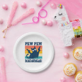 Cat Pew Pew Madafakas Crazy Cat Gun Pappteller (Party)