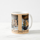 Cat Photo Collage Best Cat Dad Kaffeetasse (VorderseiteRechts)
