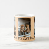 Cat Photo Collage Best Cat Dad Kaffeetasse (Mittel)