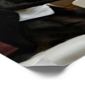 Cat Piano Lounge Act Poster (Ecke)