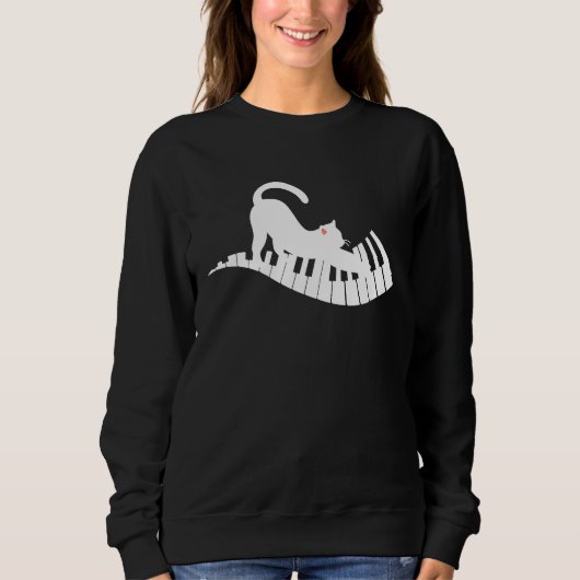 Cat Piano Music   2 Sweatshirt (Vorderseite)