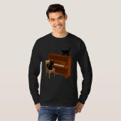 Cat Piano Music T-Shirt (Vorne ganz)