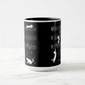 Cat Piano Notes Party Kaffeemaschine Tasse (Zentrum)