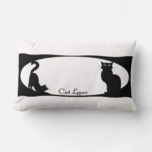 Cat Pillow Fun Cat Lover Geschenke und Dekoration Lendenkissen (Vorderseite)