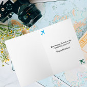 Cat Pilot & Flugzeug, Coole sonnige Luftfahrt Gebu Karte