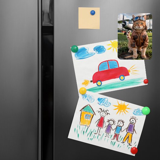 Cat Pilot Foto & Flugzeug Funny Aviation Geschenk Magnet