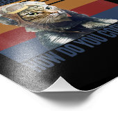 Cat Pilot Mike Echo Oscar Whisky Kostümgeschenk Fotodruck (Ecke)