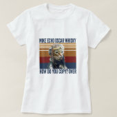 Cat Pilot Mike Echo Oscar Whisky Wie kopiert man T-Shirt (Design vorne)