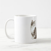 Cat Pink Butterfly Dreams Kaffeetasse (Links)