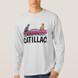 CAT PINK CADDDY CLASSIC CAR T - Shirt