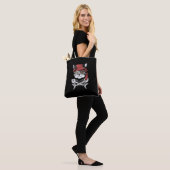 Cat Pirate Funny Cat Pirate Halloween Tasche (Am Model)