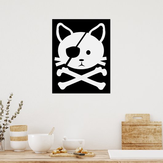 Cat Pirate Poster (Küche)