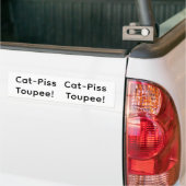 Cat-Piss Toupee Hankamer Artjunkhaus Splash-Art  Autoaufkleber (Auf Lkw)