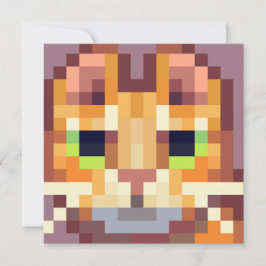 Cat pixelart, Pixel Art  Feiertagskarte