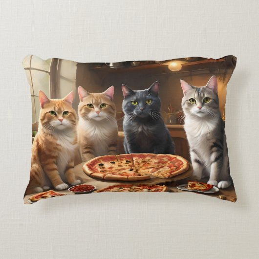 Cat Pizza Night, Dekokissen (Vorderseite)