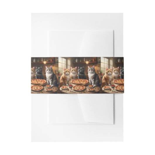 Cat Pizza Night, Einladungsbanderole (Vorderseite Beispiel)
