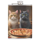 Cat Pizza Night, Flachmann (Vorderseite)