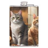 Cat Pizza Night, Flachmann (Rückseite)