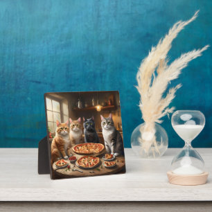 Cat Pizza Night, Fotoplatte