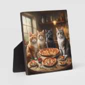 Cat Pizza Night, Fotoplatte (Vorderseite)
