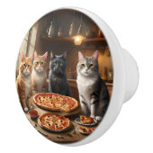 Cat Pizza Night, Keramikknauf (Rechts)