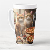 Cat Pizza Night, Milchtasse (Linke Ecke)