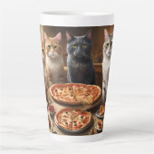 Cat Pizza Night, Milchtasse (Vorderseite)