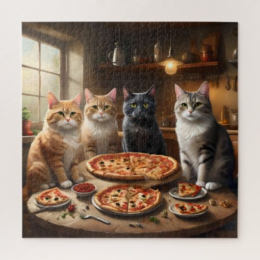 Cat Pizza Night, Puzzle (Vertikal)
