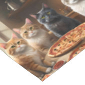 Cat Pizza Night, Tischdecke (Schrägansicht)