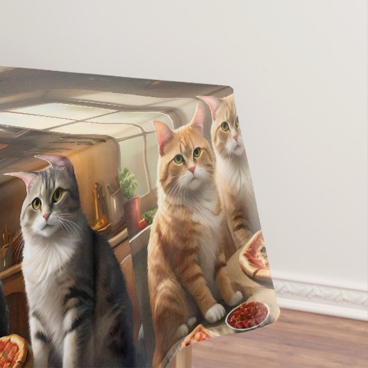 Cat Pizza Night, Tischdecke (Beispiel)