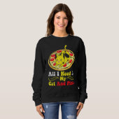 Cat Pizza Sweatshirt (Vorne ganz)