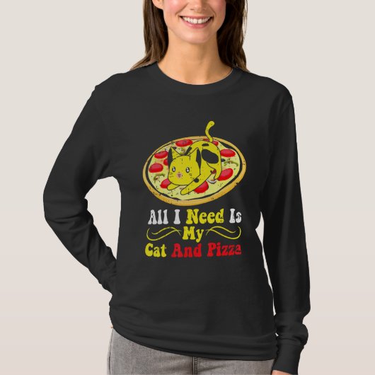 Cat Pizza T-Shirt (Vorderseite)