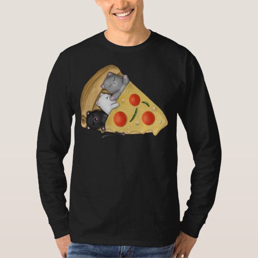 Cat Pizza T-Shirt (Vorderseite)