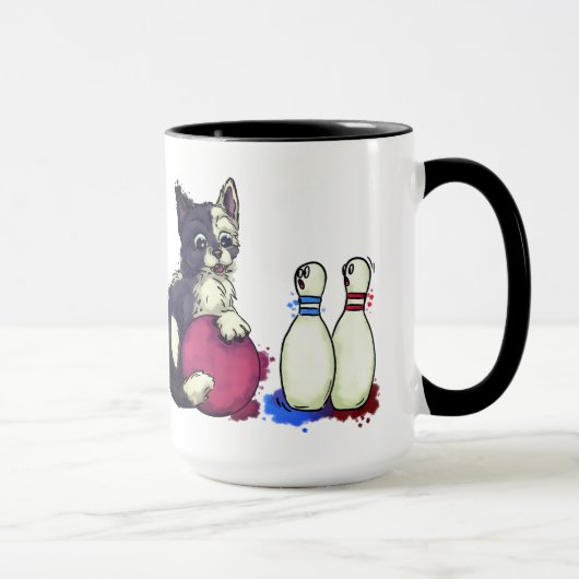 Cat Play Bowling Tasse (Rechts)