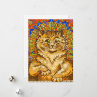 Cat Playing a Piano, Psychedelic - Nach Louis Wain