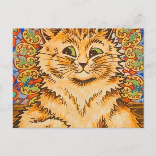 Cat Playing a Piano von Louis Wai Postkarte (Vorderseite)