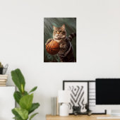 Cat Playing Basketball Poster (Heimbüro)