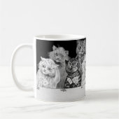 Cat Playing Card, Louis Wain Kaffeetasse (Links)
