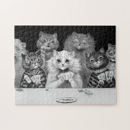 Cat Playing Card, Louis Wain Puzzle (Horizontal)