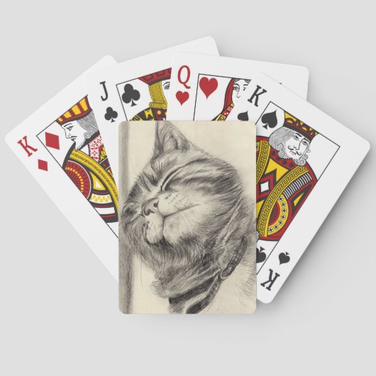 cat playing cards spielkarten (Rückseite)