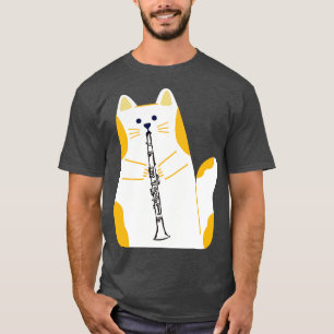 Cat Playing die Klarinette T-Shirt