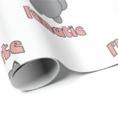 Cat Playing Flute Fanatic Funny Music Lover Geschenkpapier (Rolleneckpunkt)